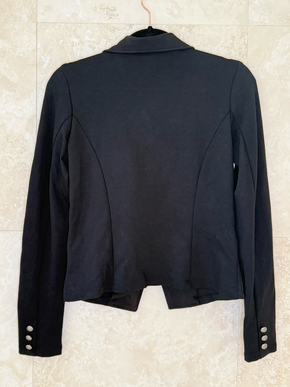 Disney Beauty & The Beast Black Moto Zip Jacket Medium - Picture 9 of 9